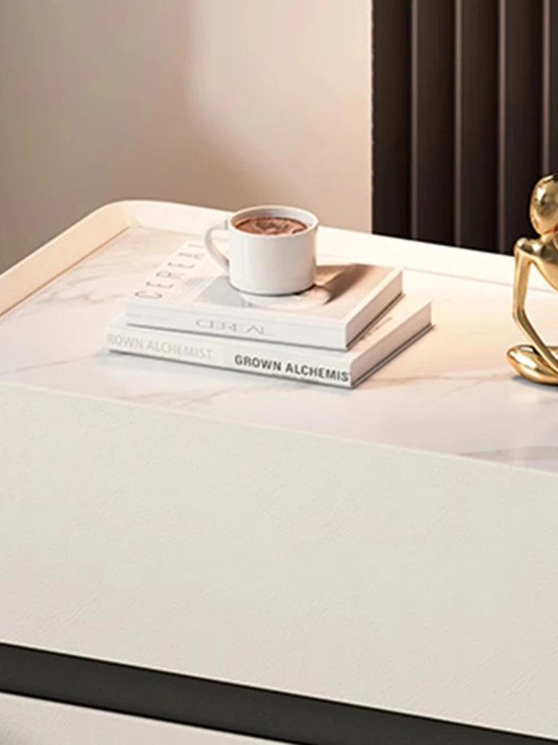 Luxury Italian Design Nightstands with Drawer - Stylish Bedside Tables for Bedroom