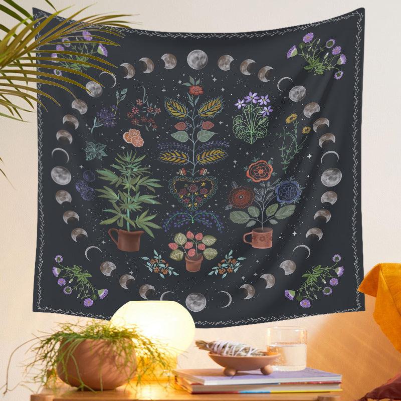 Mystic Moon Tarot Tapestry: Celestial Wall Art