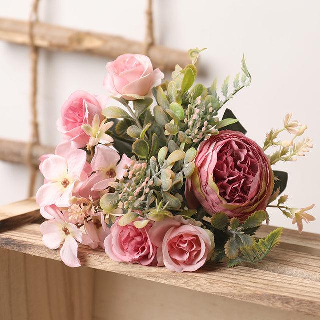 Autumn Bliss Silk Rose Home Decor Accent
