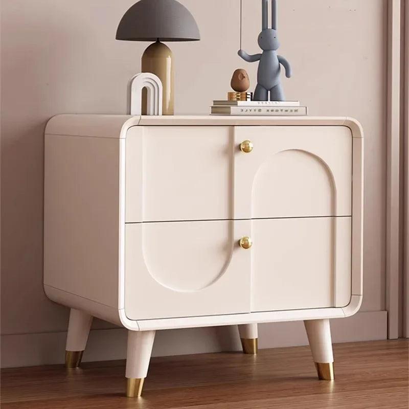 Bedroom Nightstand with Modern Design and Storage Drawers