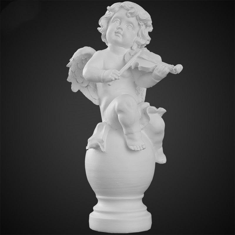 Angel Plaster Ornament Nordic Tabletop Ornament Cute Mini Miniature Portrait Sculpture Figure Statue