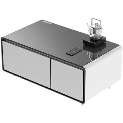 Coffee Table Refrigerator with Tempered Glass Panel - Modern Living Room Essential