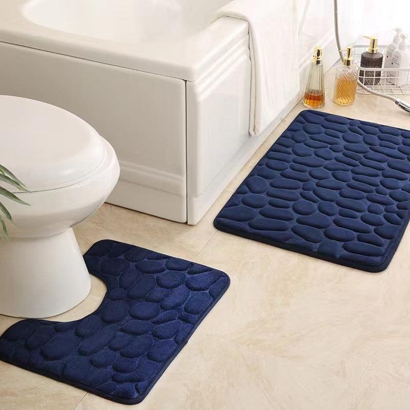 Cozy U-shaped Memory Foam Floor Mat Set - 3 Piece Pack