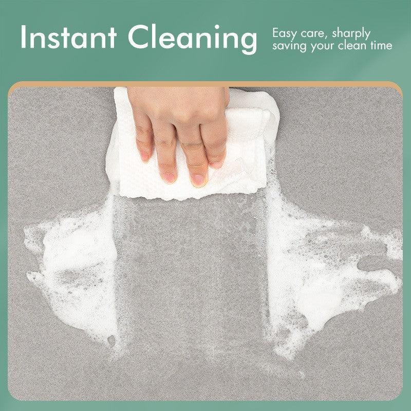 Luxurious European Style Linen Bathroom Mat - Fast Water Absorption & Exquisite Design
