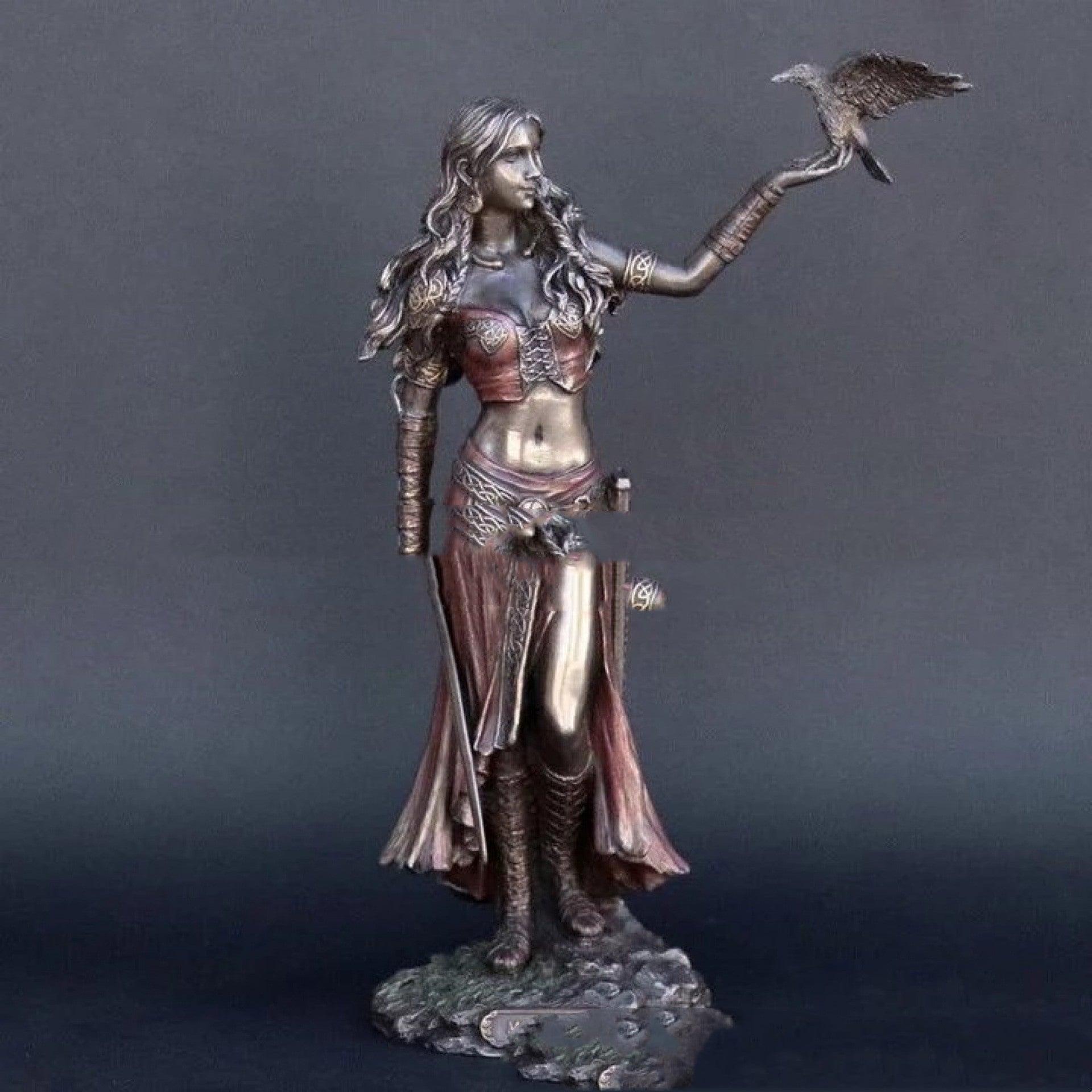 Morrigan Resin Figurine - Hand-Painted European Style Cartoon Sculpture