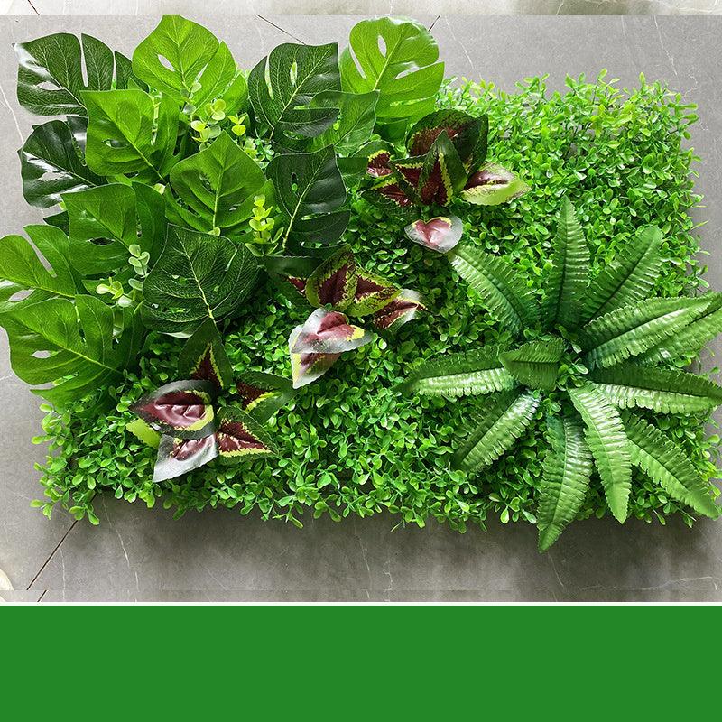 Verdant Oasis Botanical Panel - Premium Plastic Flower Wall Art