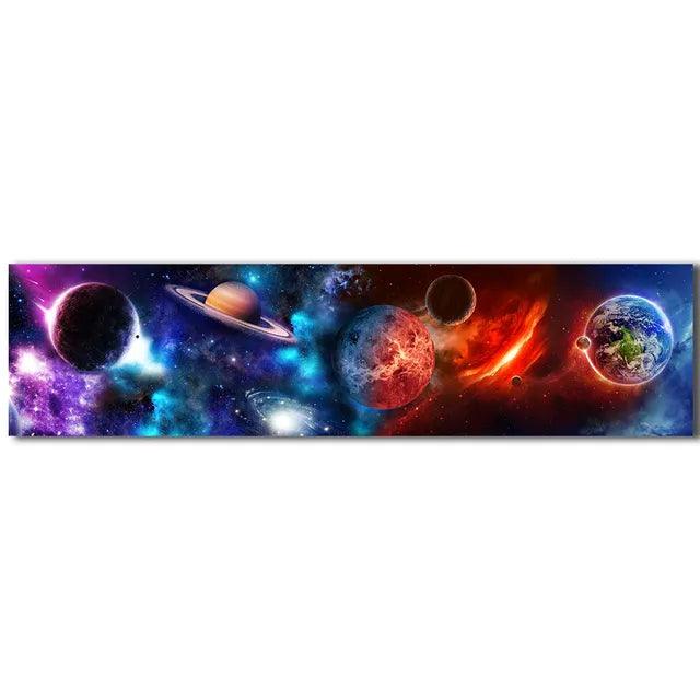 Celestial Moon Phases Monochrome Canvas Wall Art - Abstract Living Room Decor