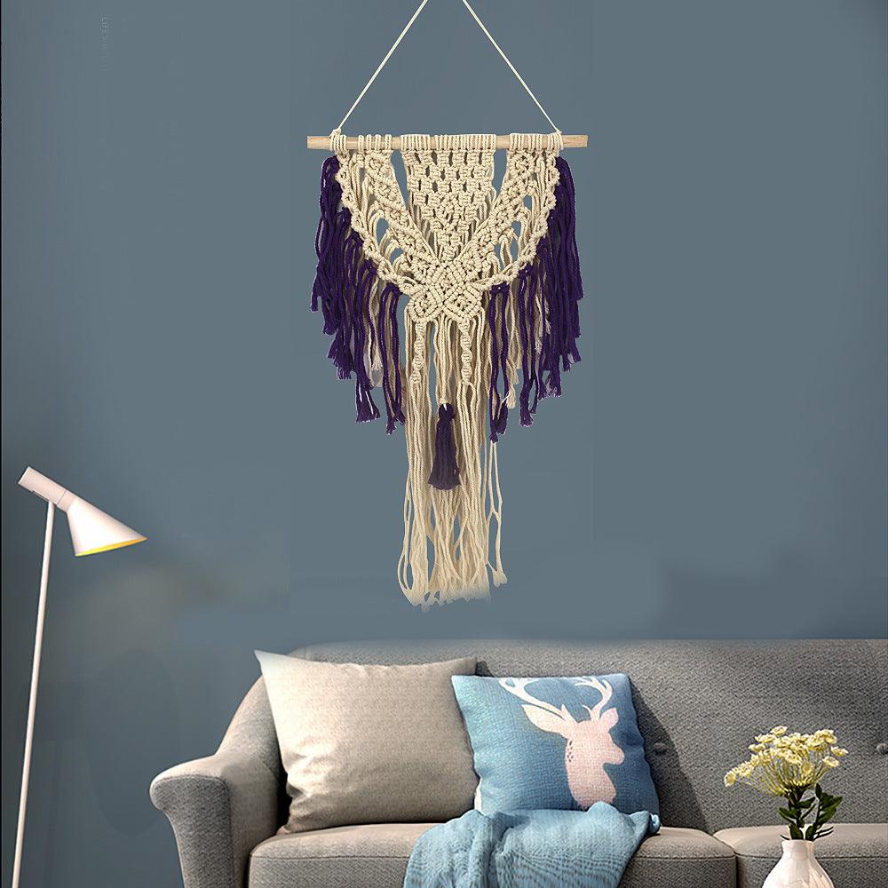 Bohemian Wooden Stick Tapestry - Home Decor Wall Hanging