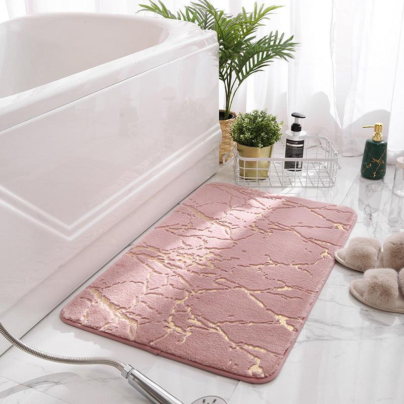Luxurious Rabbit Fur Floor Mat - Modern Chinese Style Series - Machine Washable - Multiple Sizes and Colors - Perfect for Any Room