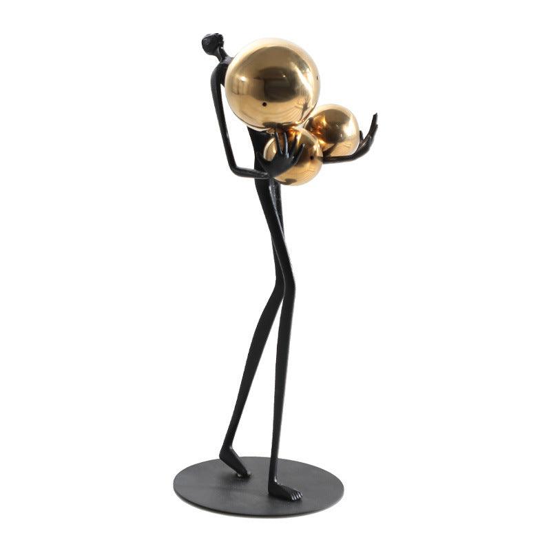 Elegant Metal Figure Sculpture for Stylish Home Decor