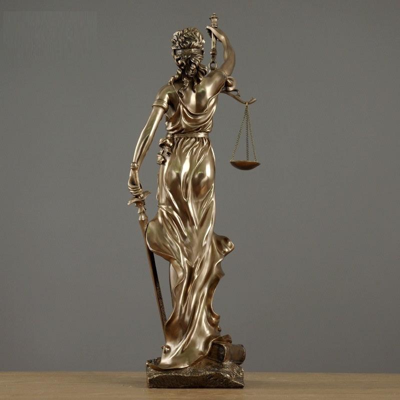 Justice Goddess Sculpture for Elegant Home Decor