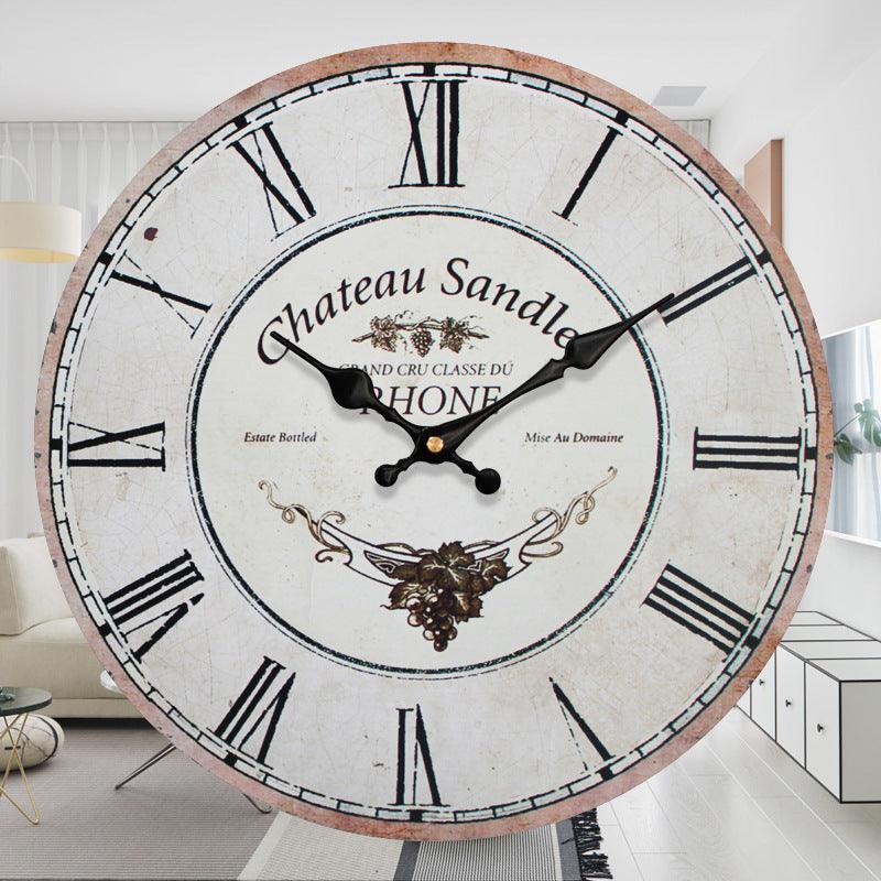 Retro Style Digital Wall Clock with MDF Material