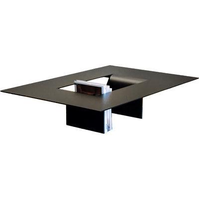 Modern Steel Coffee Side Table with Elegant Car Paint Finish