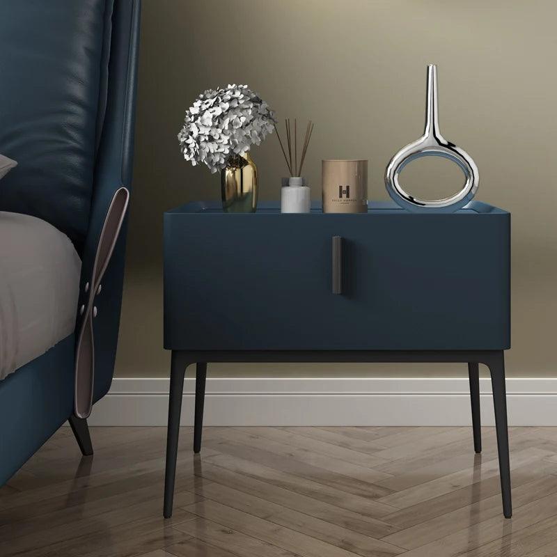 Nordic Style Minimalist Nightstands Set for Bedroom - Wooden Drawer Organizers