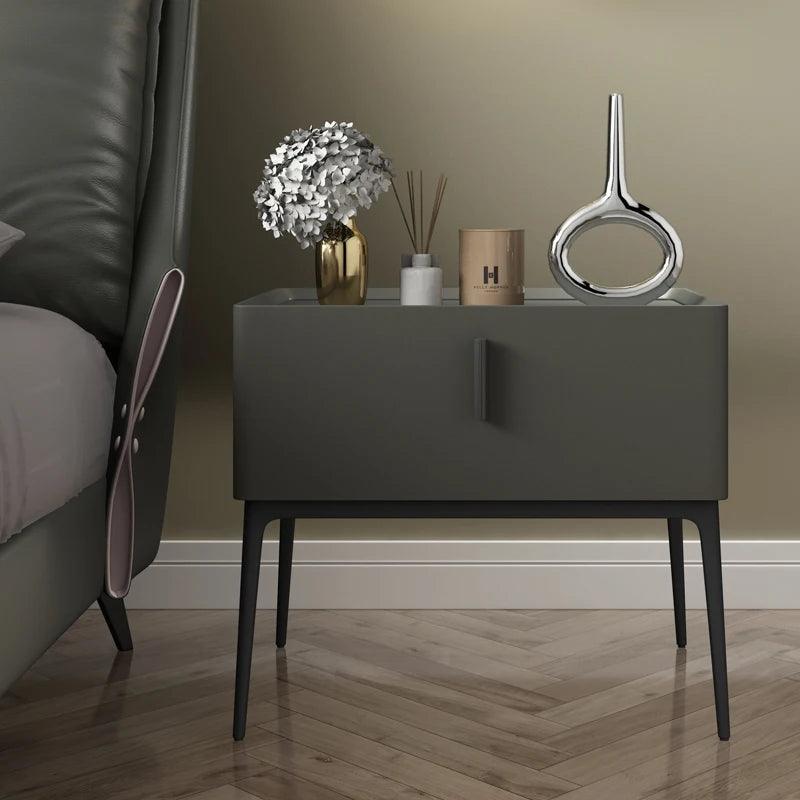 Nordic Style Minimalist Nightstands Set for Bedroom - Wooden Drawer Organizers