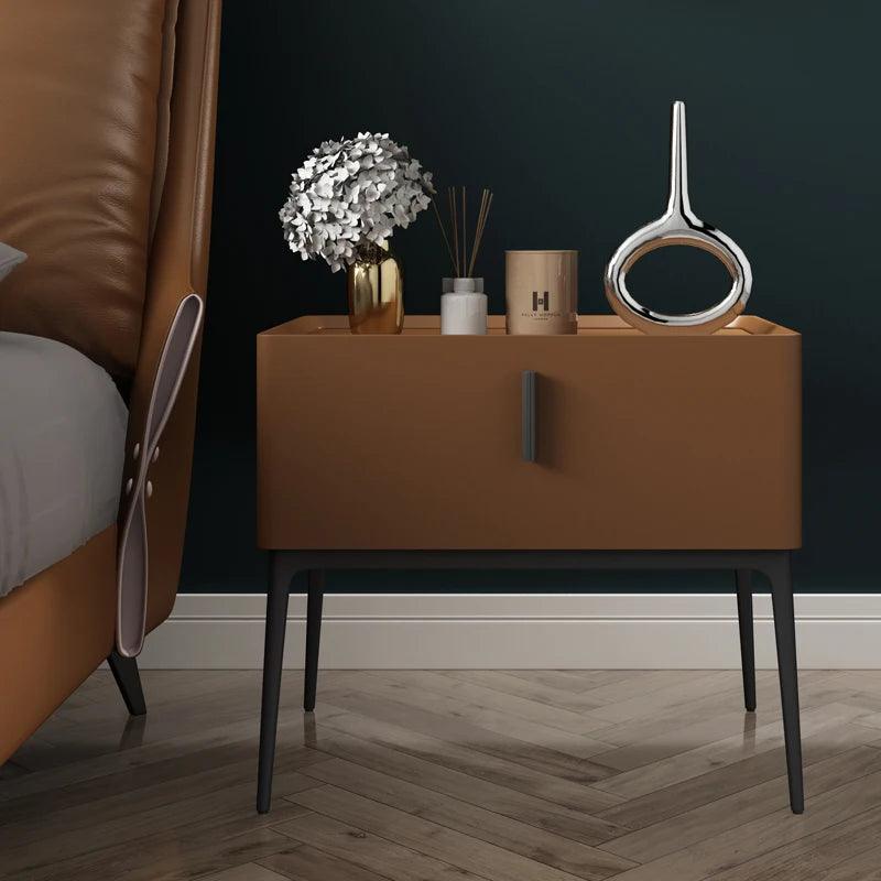 Nordic Style Minimalist Nightstands Set for Bedroom - Wooden Drawer Organizers