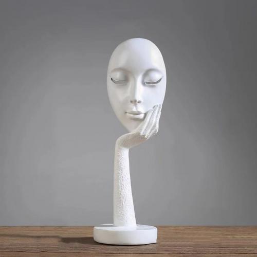 Abstract Thinker Lady Sculpture - Modern Nordic Home Decor Craft