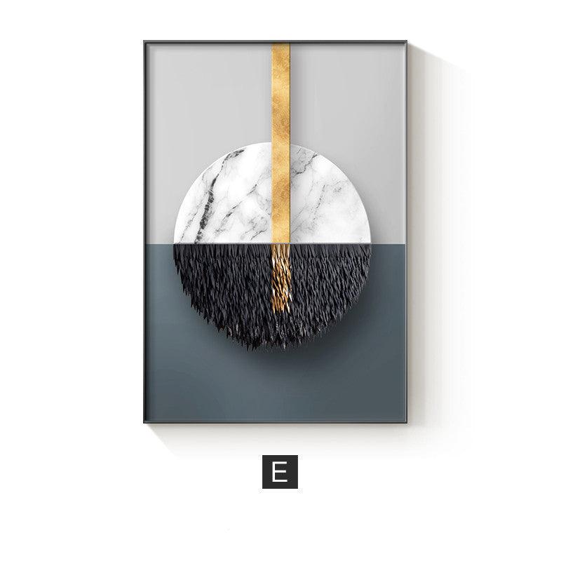 Geometric Abstract Canvas Wall Art Print for Home Decor
