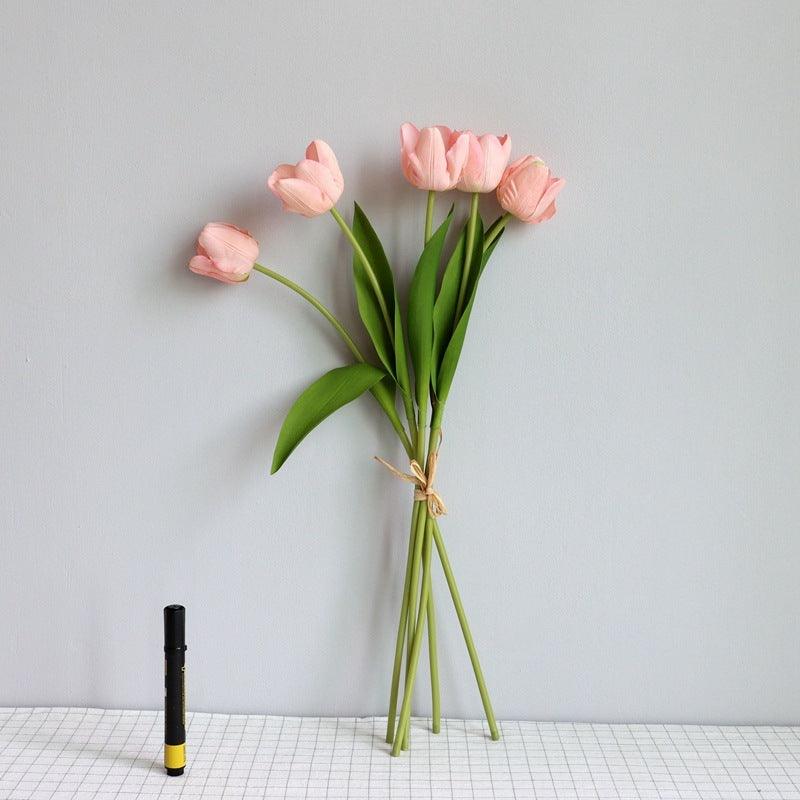 Elegant Tulip Bouquet Home Decor Set
