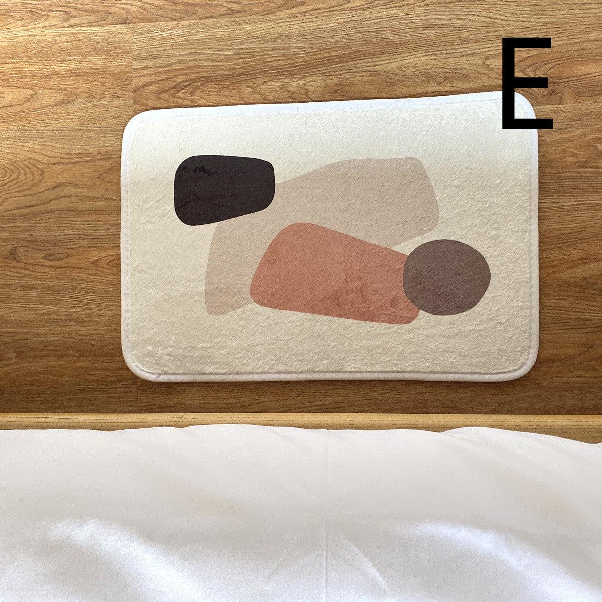Cozy Nordic Coral Fleece Foot Mat - Stylish, Absorbent, and Non-slip