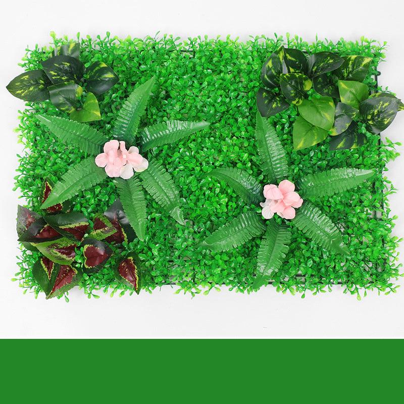 Verdant Oasis Botanical Panel - Premium Plastic Flower Wall Art