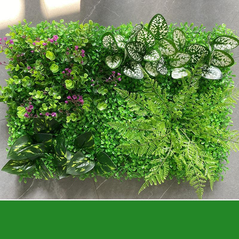 Verdant Oasis Botanical Panel - Premium Plastic Flower Wall Art
