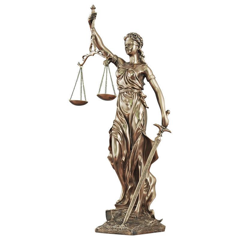 Justice Goddess Sculpture for Elegant Home Decor