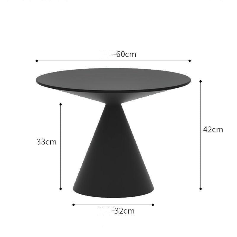 Marble Top Round Side Table - Elegant Living Room Accent Piece