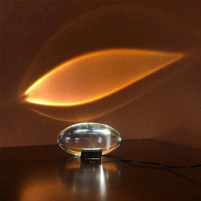 Sky Crystal Elegance - Luxurious Italian Crystal Table Lamp