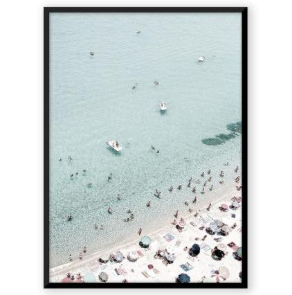Hand Painted Beach Thick Oil Canvas Painting Wall Art Home Decor