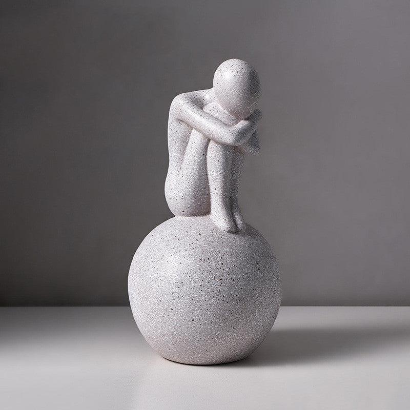 Nordic Home Decor Abstract Figure Statue Love Sculpture - Elegant Tabletop Decoration