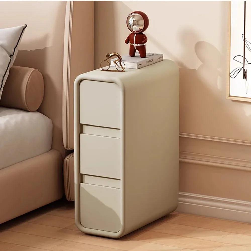 Nordic Minimalist Nightstands with European Drawers - Modern Indoor Furniture