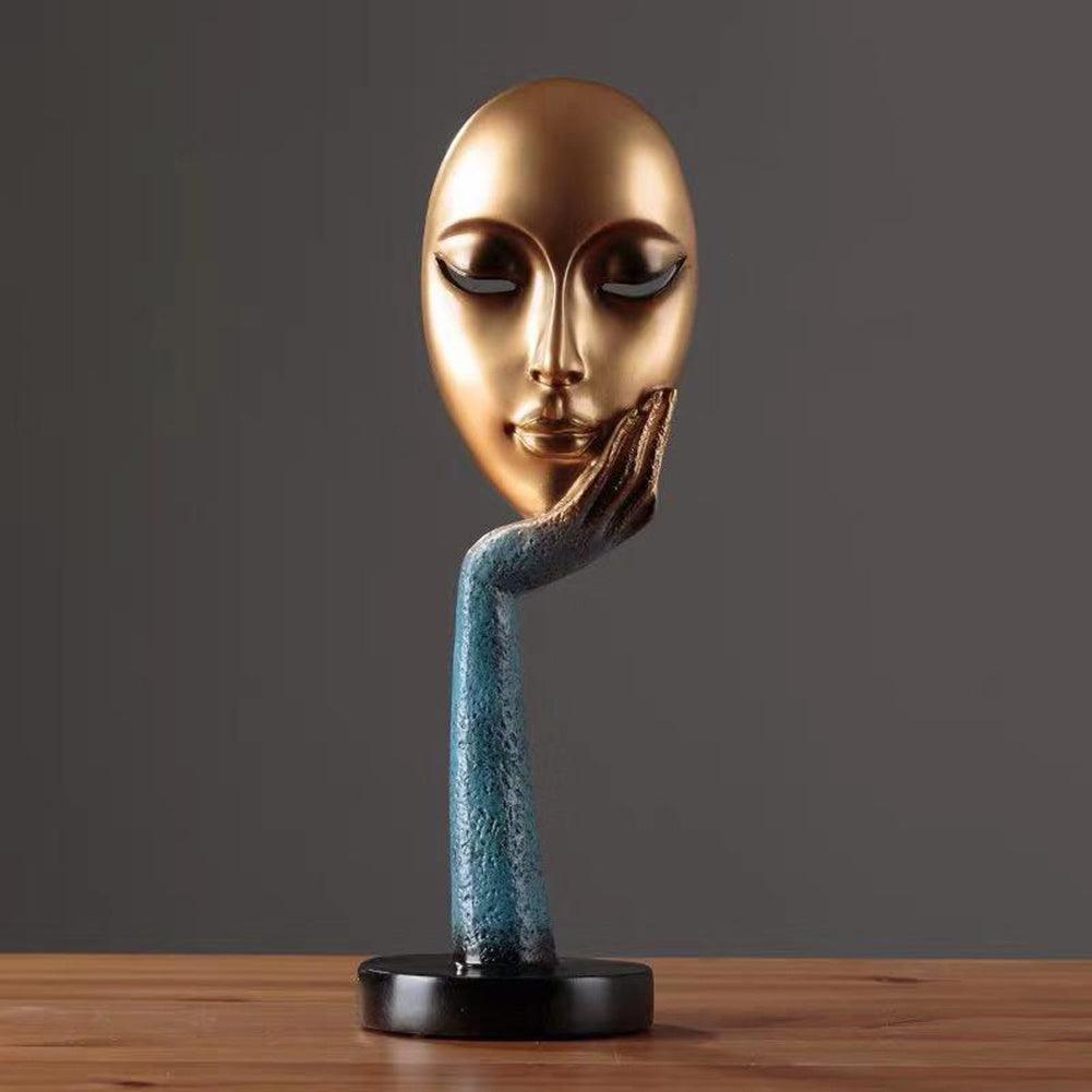 Abstract Thinker Lady Sculpture - Modern Nordic Home Decor Craft