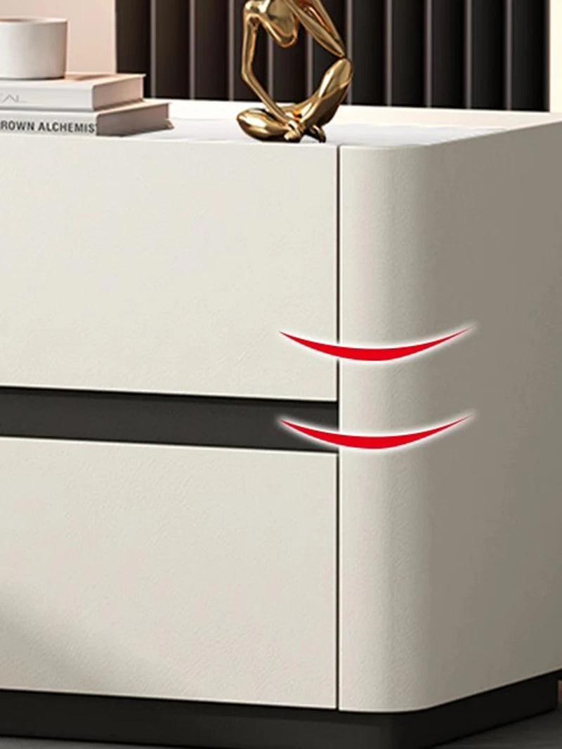 Luxury Italian Design Nightstands with Drawer - Stylish Bedside Tables for Bedroom