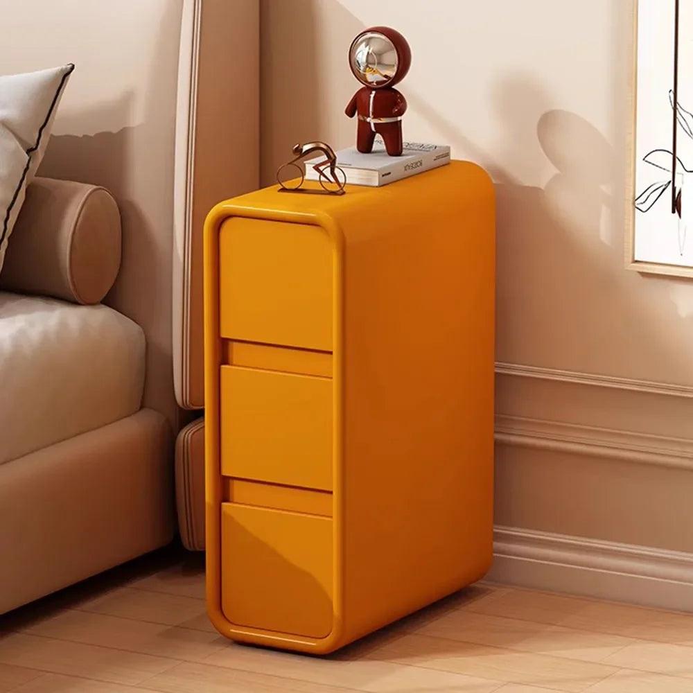 Nordic Minimalist Nightstands with European Drawers - Modern Indoor Furniture