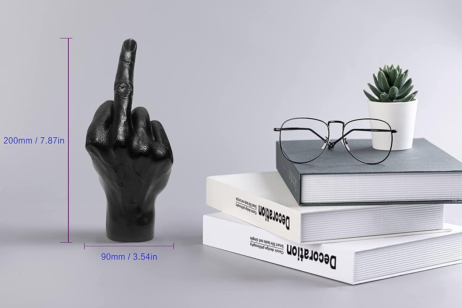 Modern Abstract Resin Finger Sculpture for Desk Decor