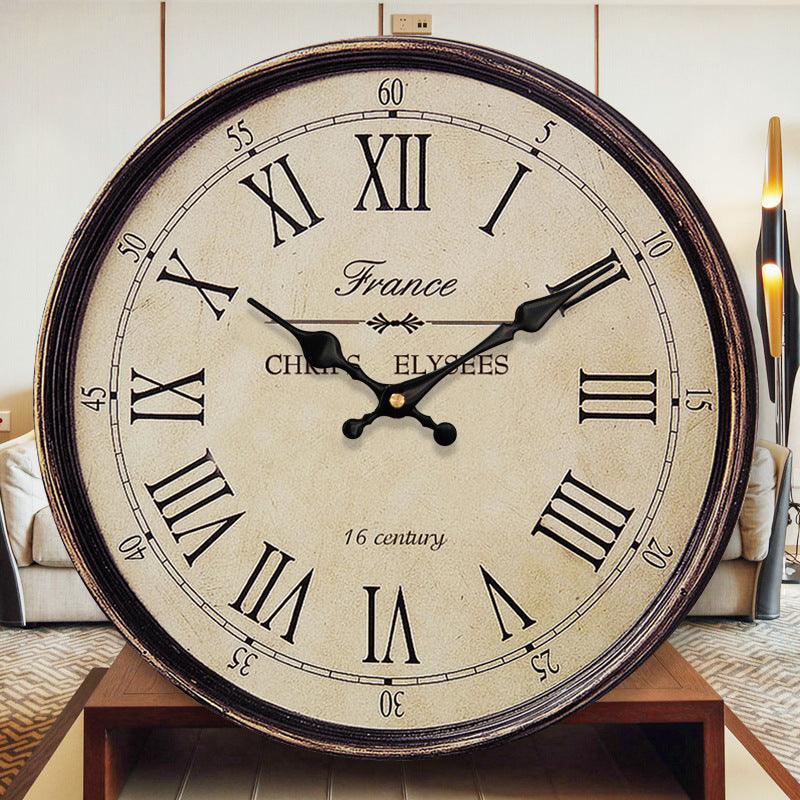 Retro Style Digital Wall Clock with MDF Material