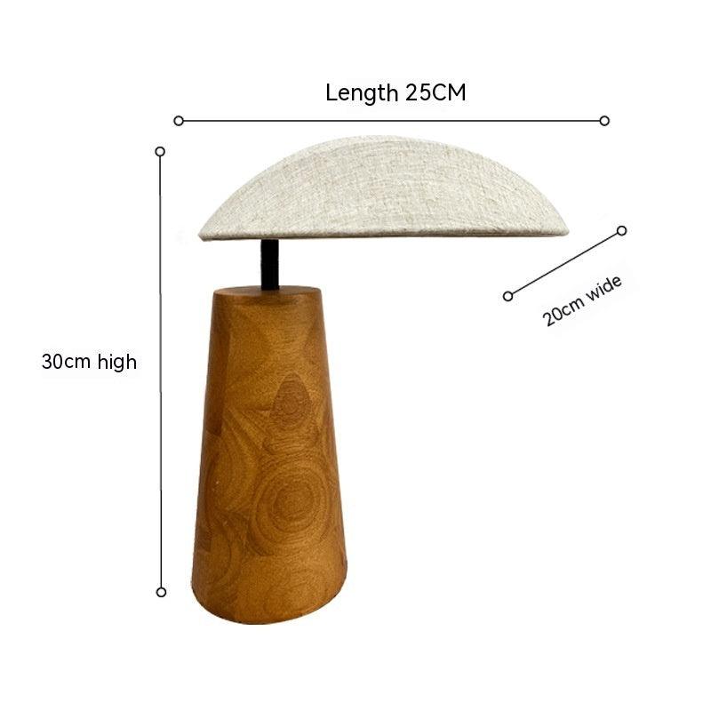 Modern Wood Grain Table Lamp with Splicing Design