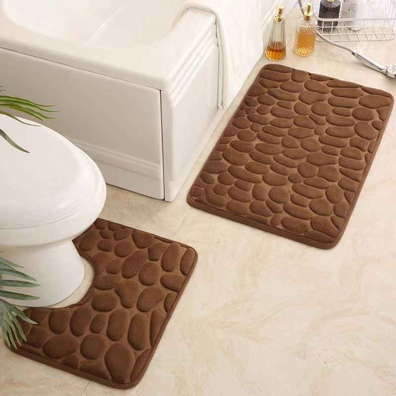 Cozy U-shaped Memory Foam Floor Mat Set - 3 Piece Pack