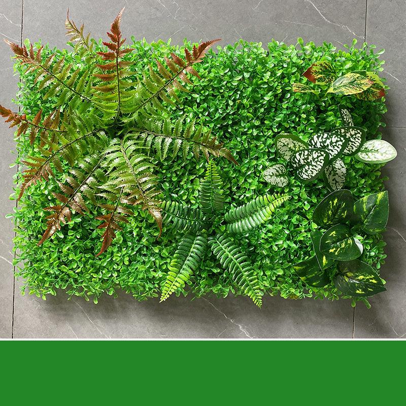 Verdant Oasis Botanical Panel - Premium Plastic Flower Wall Art