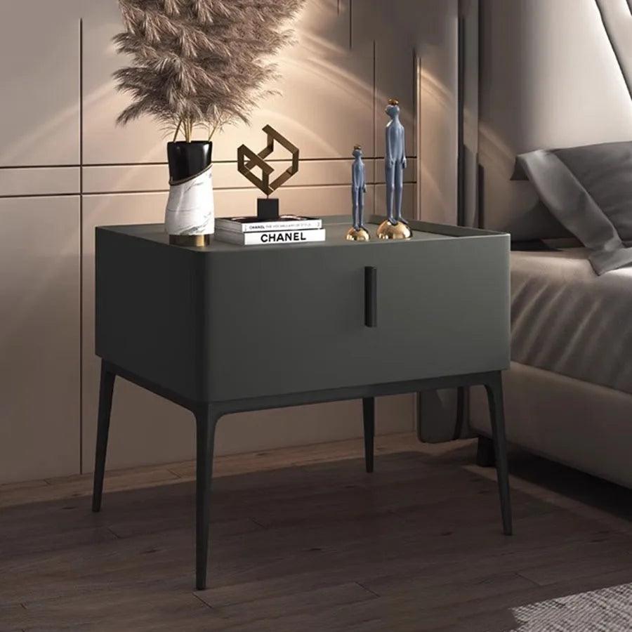 Nordic Style Minimalist Nightstands Set for Bedroom - Wooden Drawer Organizers