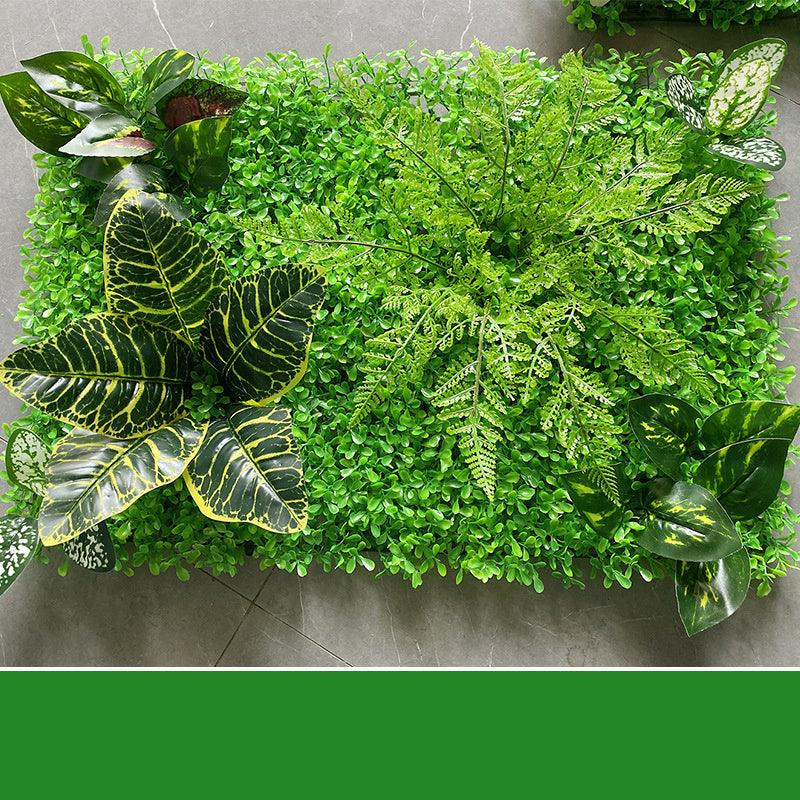 Verdant Oasis Botanical Panel - Premium Plastic Flower Wall Art