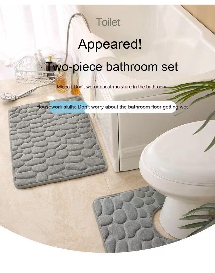 Cozy U-shaped Memory Foam Floor Mat Set - 3 Piece Pack