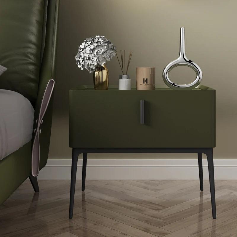 Nordic Style Minimalist Nightstands Set for Bedroom - Wooden Drawer Organizers