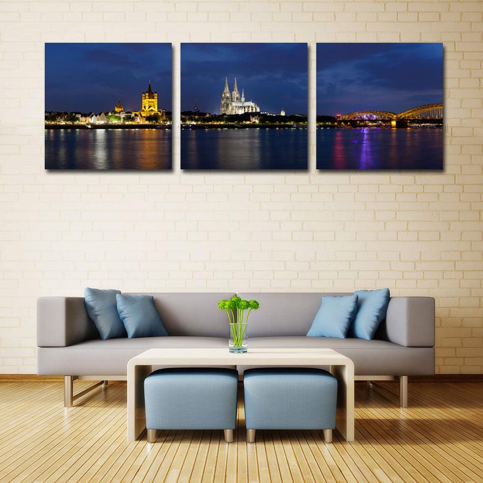 HD Triptych Abstract Canvas Wall Art Set