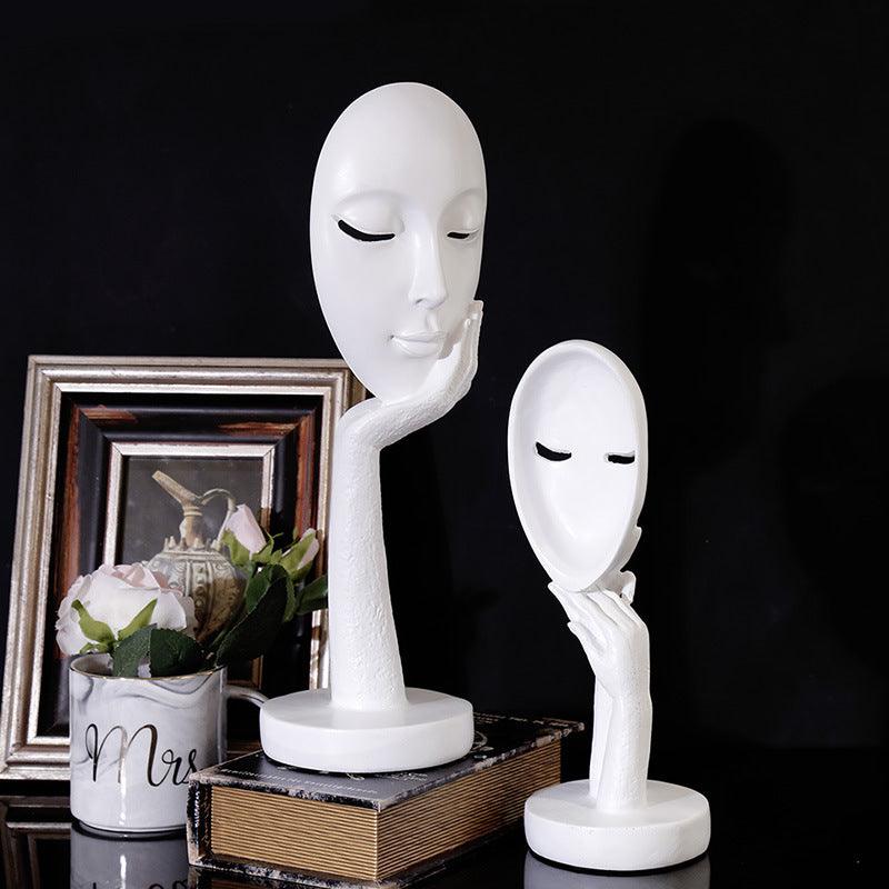 Abstract Thinker Lady Sculpture - Modern Nordic Home Decor Craft