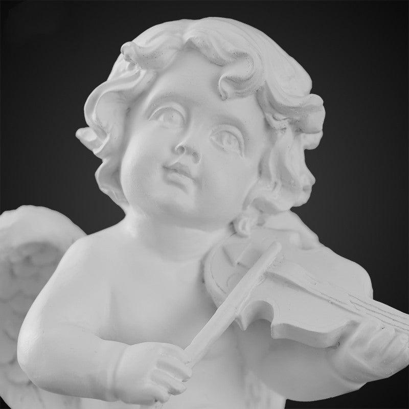 Angel Plaster Ornament Nordic Tabletop Ornament Cute Mini Miniature Portrait Sculpture Figure Statue