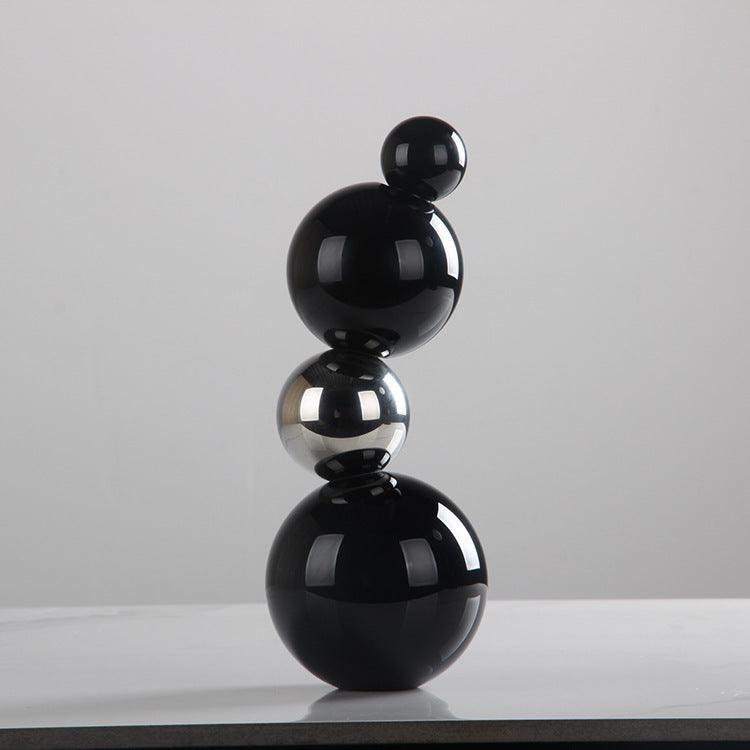 Modern Crystal Geometric Desktop Sculpture - Elegant Home Decor Piece