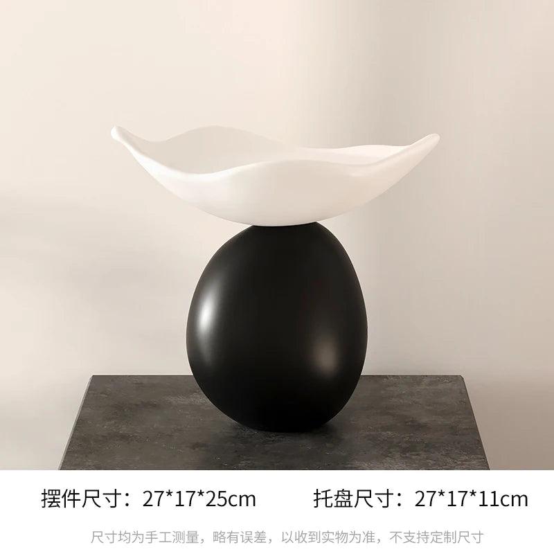 Serenity Orb Storage Sculpture - Abstract Desktop Decor