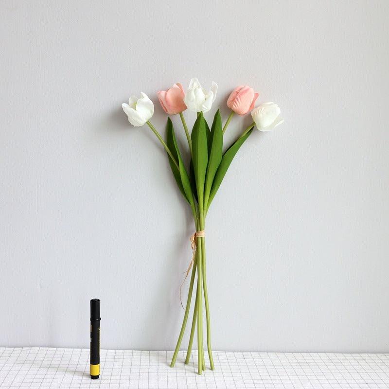 Elegant Tulip Bouquet Home Decor Set